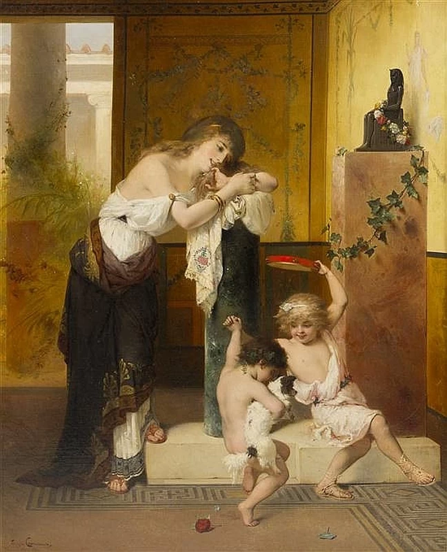 Pierre Olivier Joseph Coomans - Il suonatore di tamburello, 1881